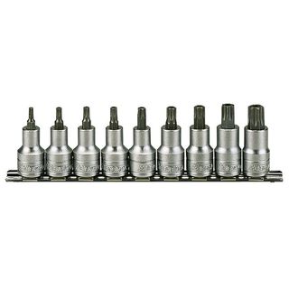 9pc 1/2in Dr. TX Bit Socket Set 20-60 -Teng