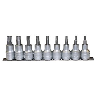 9pc 1/2in Dr. TPX Bit Socket Set 20-60 -Teng