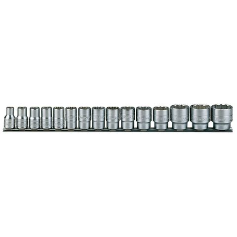 15pc 1/2in Dr. AF Socket Set 3/8-1-1/4in 12Pnt -Teng