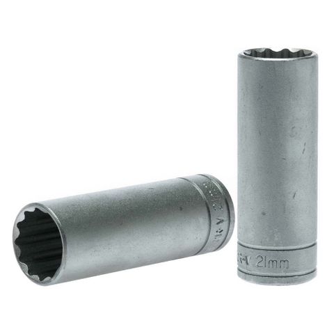 1/2in Dr. Deep Socket 21mm 12Pnt -Teng