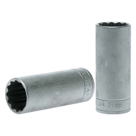 1/2in Dr. Deep Socket 24mm 12Pnt -Teng