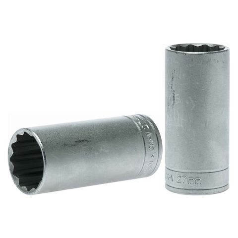 1/2in Dr. Deep Socket 27mm 12Pnt -Teng