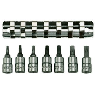 7pc 1/4in Dr. TX Bit Socket Set 10-40 -Teng