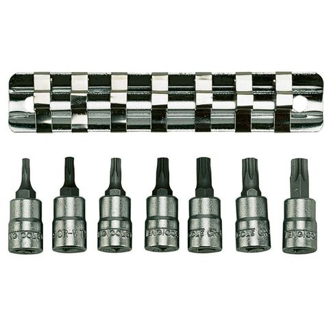 7pc 1/4in Dr. TX Bit Socket Set 10-40 -Teng