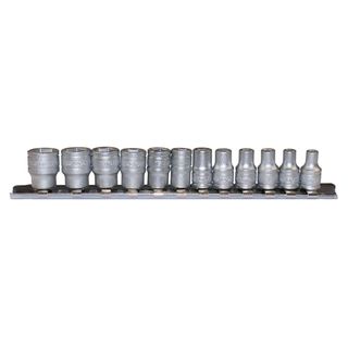 12pc 1/4in Dr. Reg. mm Socket Set 4-13mm 6Pnt -Teng