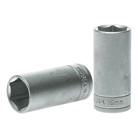 3/8in Dr. Deep Socket 19mm -Teng