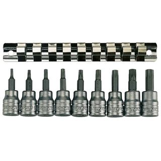 9pc 3/8in Dr. TX Bit Socket Set 10-50 -Teng