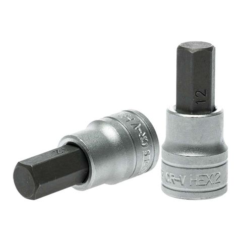 3/8in Dr. Hex Bit Socket 12mm -Teng