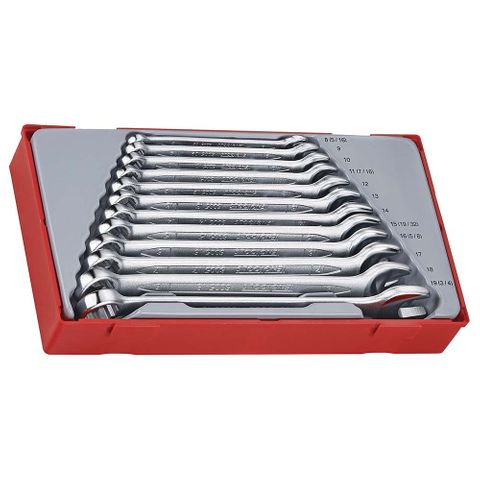 12pc Combination Spanner Set 8-19mm - TC-Tray -Teng