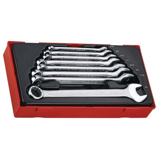 8pc AF Combination Spanner Set 5/16-3/4in - TC-Tray -Teng