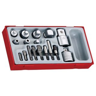 17pc Multi-Drive Adaptor Set - TC-Tray -Teng