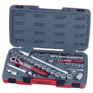 72pc 1/4in & 1/2in Dr. MM Socket Set** -Teng