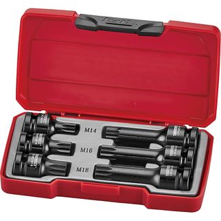 6pc 1/2in Dr. Spline Impact Socket Set -Teng