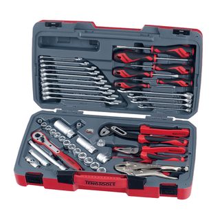 48pc 3/8in Dr. Metric/AF Socket & Tool Set -Teng