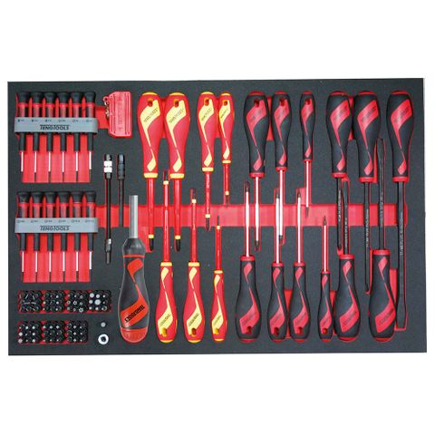 98pc MD Tx/Tpx  Pwr-Thru & Vde S/Driver Set (EVA) -Teng