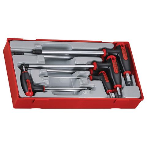 7pc T-Handle Hex Driver Set 2.5-8mm - TC-Tray -Teng