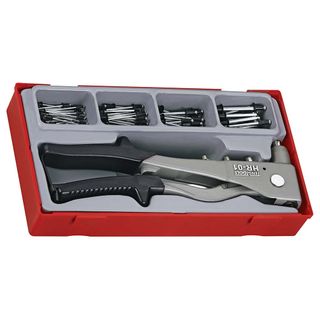 81pc H/Duty Rivet Gun Set w/Rivets - TC-Tray -Teng