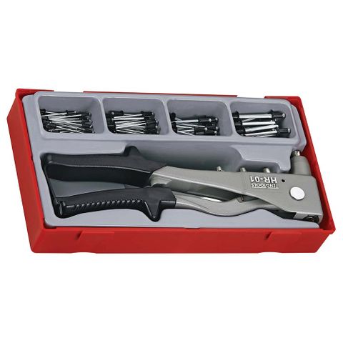 81pc H/Duty Rivet Gun Set w/Rivets - TC-Tray -Teng