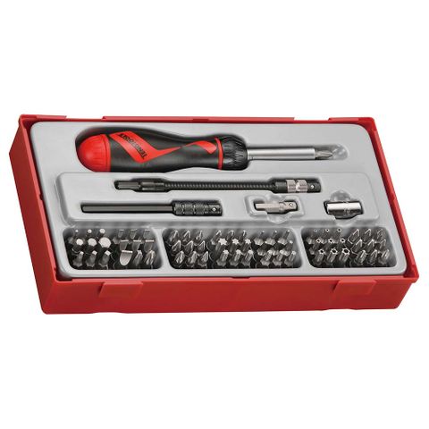 74pc MD Ratchet S/Driver Bits Set - TC-Tray -Teng