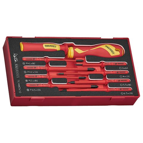 10pc Interchangeable Blade Set Insulated -Teng