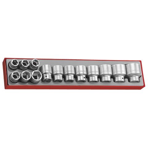 14pc 3/4in Dr. Socket Set 19-50mm - TTX-Tray -Teng