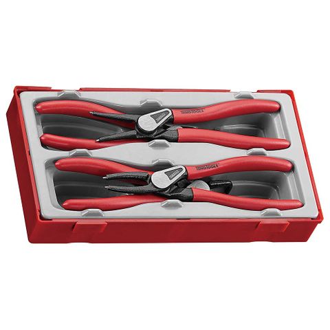 4pc MB 7in Snap-Ring (Circlip) Plier Set - TC-Tray -Teng