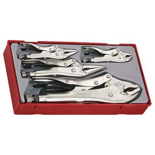 5pc Power Grip Plier Set - TC-Tray -Teng