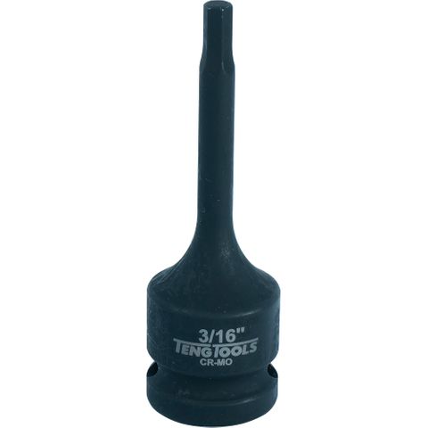 1/2in Dr. Hex Bit Impact Socket 3/16 -Teng