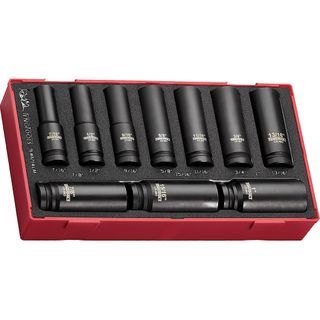 14pc 1/2in Dr. AF Deep Impact Socket Set 6-Pnt (EVA) -Teng