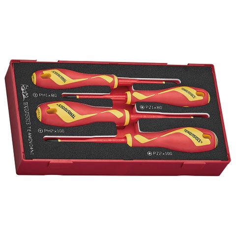 4pc Screwdriver Set Insulated PH/PZ -Teng