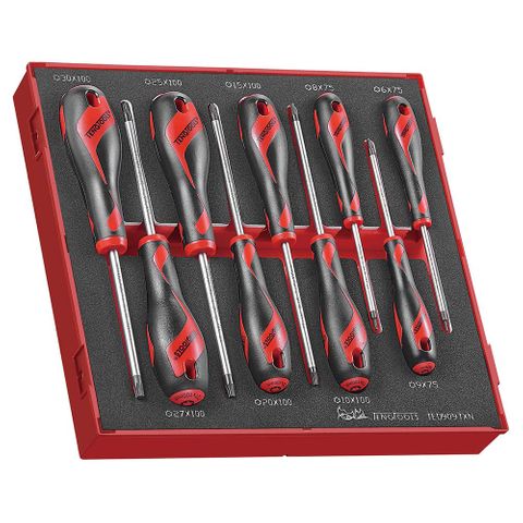 9pc MD TX Screwdriver Set 6-30 - TED-Tray -Teng