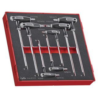 7pc Torx Tp/Tpx T-Handle Set 10-40 -TED-Tray -Teng