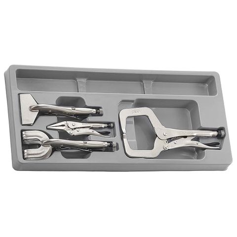 4pc Power Grip Welding Plier Set - PS-Tray -Teng