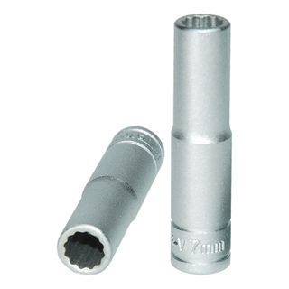 1/4in Dr. Deep Socket 7mm 12pt -Teng