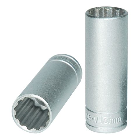 1/4in Dr. Deep Socket 13mm 12pt -Teng