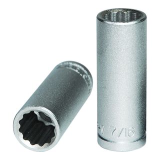 3/8in Dr. Deep Socket 7/16in 12pt -Teng