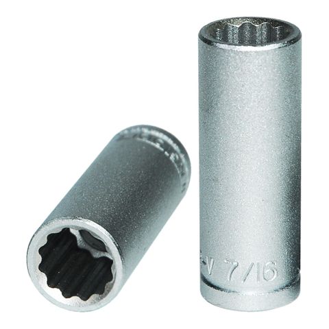 3/8in Dr. Deep Socket 7/16in 12pt -Teng