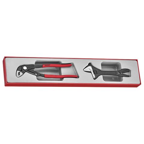 2pc Plier/Adjustable Wrench Set - TTX-Tray -Teng