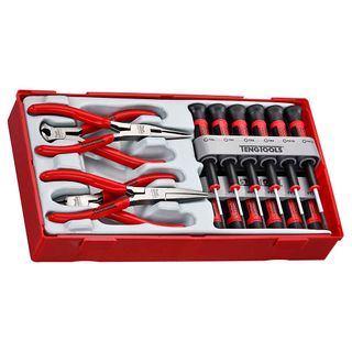 16pc Mini Plier & Screwdriver Set - TC-Tray -Teng