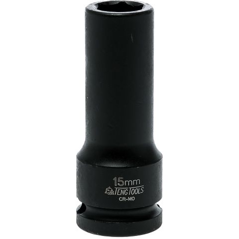 1/2in Dr. Deep Impact Socket 15mm DIN -Teng