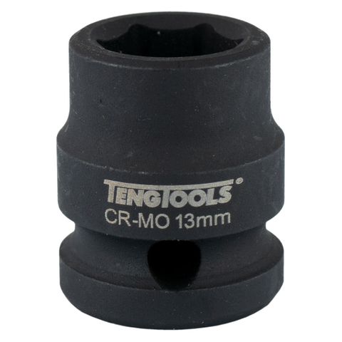 1/2in Dr. Stubby Impact Socket 13mm DIN -Teng