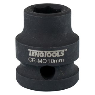 1/2in Dr. Stubby Impact Socket 10mm DIN -Teng