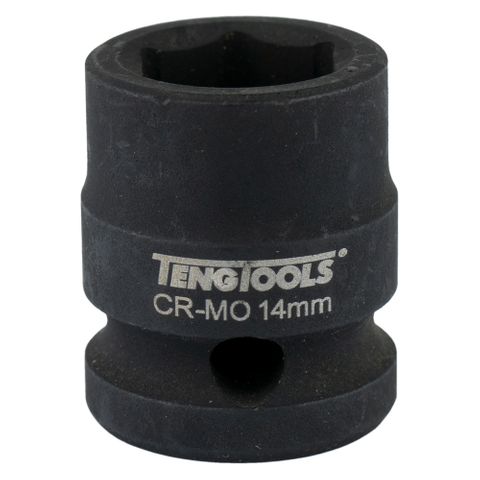 1/2in Dr. Stubby Impact Socket 14mm DIN -Teng