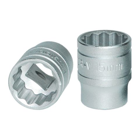 3/8in Dr. Socket 15mm 12pt -Teng