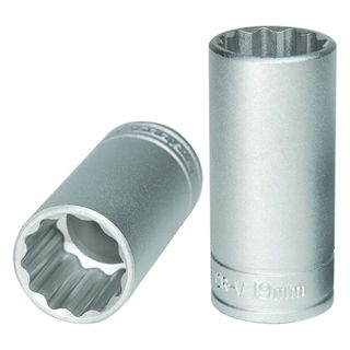 3/8in Dr. Deep Socket 19mm 12pt -Teng