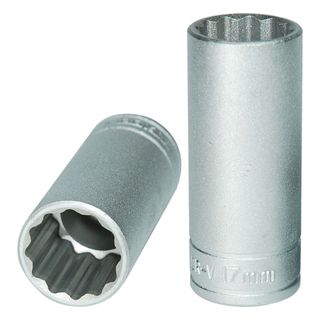 3/8in Dr. Deep Socket 17mm 12pt -Teng