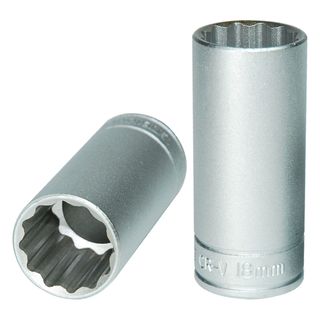 3/8in Dr. Deep Socket 18mm 12pt -Teng