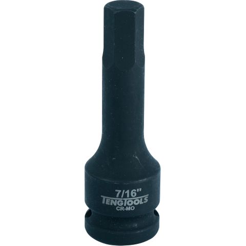 1/2in Dr. Hex Bit Impact Socket 7/16 -Teng