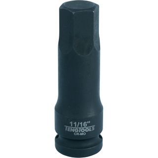 1/2in Dr. Hex Bit Impact Socket 11/16 -Teng