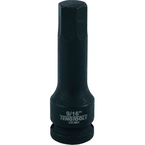 1/2in Dr. Hex Bit Impact Socket 9/16 -Teng